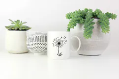 Floral Line Art Clipart | Wildflower SVG, PNG, EPS. Product Image 4
