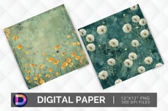 Dandelions Digital Paper Product Image 1