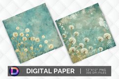 Dandelions Digital Paper Product Image 1