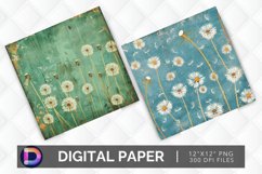 Dandelions Digital Paper Product Image 1