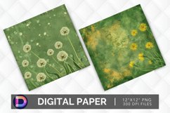 Dandelions Digital Paper Product Image 1