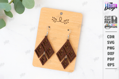 Dangle Earrings Laser Cut|Pendant Earrings|Boho Earrings SVG Product Image 1