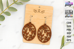 Dangle Earrings Laser Cut Bundle| Pendant Earrings |Boho SVG Product Image 8