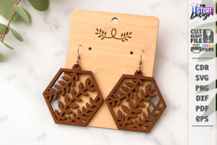 Dangle Earrings Laser Cut Bundle| Pendant Earrings |Boho SVG Product Image 10