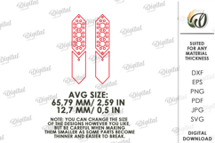Dangle Earrings Laser Cut. Boho SVG Product Image 2