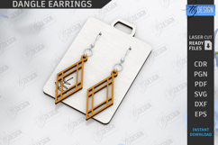 Dangle Earrings Laser Cut Bundle |Boho SVG| Pendant Earrings Product Image 9