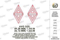 Dangle Earrings Laser Cut. Boho SVG Product Image 2