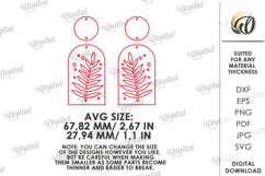 Dangle Earrings Laser Cut. Boho SVG Product Image 2