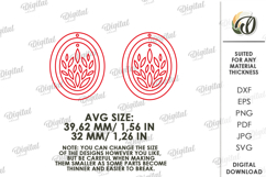 Dangle Earrings Laser Cut. Boho SVG Product Image 2