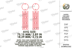 Dangle Earrings Laser Cut. Boho SVG Product Image 2
