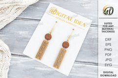 Dangle Earrings Bundle Laser Cut. Boho SVG Product Image 6