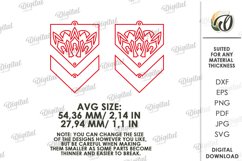 Dangle Earrings Laser Cut. Boho SVG Product Image 2