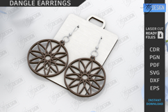 Dangle Earrings Laser Cut Bundle |Boho SVG| Pendant Earrings Product Image 5