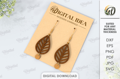 Dangle Earrings Bundle Laser Cut. Boho Earrings SVG Product Image 11