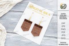 Dangle Earrings Bundle Laser Cut. Boho SVG Product Image 11
