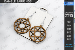 Dangle Earrings Laser Cut Bundle |Boho SVG| Pendant Earrings Product Image 8