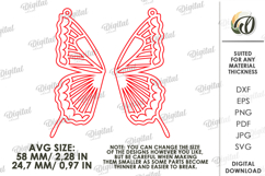 Dangle Earrings Bundle Laser Cut. Drop Earrings SVG Product Image 3