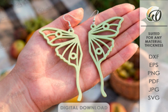 Dangle Earrings Bundle Laser Cut. Drop Earrings SVG Product Image 4