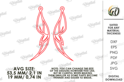 Dangle Earrings Laser Cut. Drop Earrings SVG Product Image 2