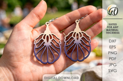 Dangle Earrings Bundle Laser Cut. Drop Earrings SVG Product Image 10