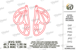 Dangle Earrings Laser Cut. Drop Earrings SVG Product Image 2