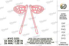 Dangle Earrings Laser Cut. Drop Earrings SVG Product Image 2