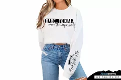 Dare To Dream Chase Sleeve SVG, Motivational SVG Design Product Image 2