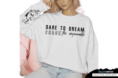 Dare To Dream Chase Sleeve SVG, Motivational SVG Design Product Image 2