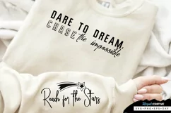 Dare To Dream Chase Sleeve SVG, Motivational SVG Design Product Image 1