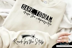 Dare To Dream Chase Sleeve SVG, Motivational SVG Design Product Image 1