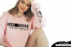 Dare To Dream Chase Sleeve SVG, Motivational SVG Design Product Image 3