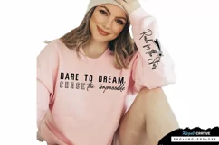 Dare To Dream Chase Sleeve SVG, Motivational SVG Design Product Image 3