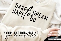 Dare To Dream Sleeve SVG, Inspirational SVG Design Product Image 2
