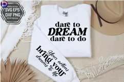 Dare to dream dare to do Sleeve SVG, Motivational Sleeve SVG Product Image 3