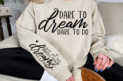 Dare to dream dare to do Sleeve Svg Design Product Image 3
