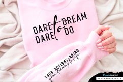 Dare To Dream Sleeve SVG, Inspirational SVG Design Product Image 3