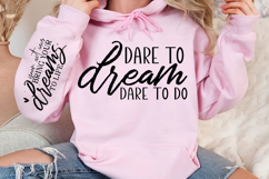 Dare to dream dare to do Sleeve Svg Design Product Image 2