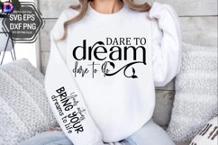 Dare to dream dare to do Sleeve SVG, Motivational Sleeve SVG Product Image 2