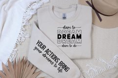 Dare To Dream Dare Sleeve SVG, Motivational SVG Design Product Image 2
