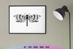 Dragonfly Mandala SVG Product Image 1