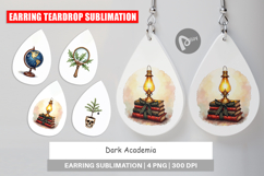 Dark Academia Christmas Earring Product Image 1