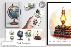Dark Academia Christmas Digital Paper Product Image 1