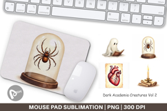 Mouse Pad Watercolor Dark Academia Creatures Product Image 1