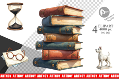 Dark Academia Curiosities Clipart Product Image 1
