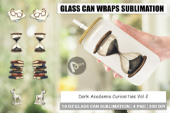Dark Academia Curiosities Glass Can Product Image 1