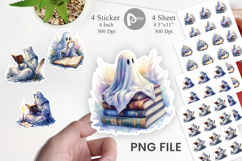 Dark Academia Ghost Sticker Product Image 1