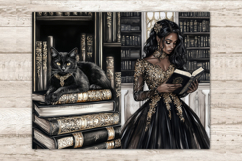 GlamArtZhanna, Dark Academia Junk Journal Paper, Autumn Library Junk Journal Pages, Halloween Collage Sheet, Scary Scrapbook Paper, African American Girl Junk Journal Kit, Gothic Journal Card, Halloween Books Journaling Pages, Haunted House Ephemera, Autu