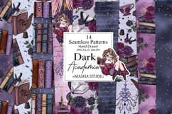 Dark Academia Seamless Digital Papers Product Image 1