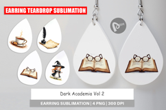 Dark Academia Christmas Earring Product Image 1