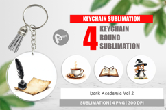 Dark Academia Christmas Keychain Product Image 1